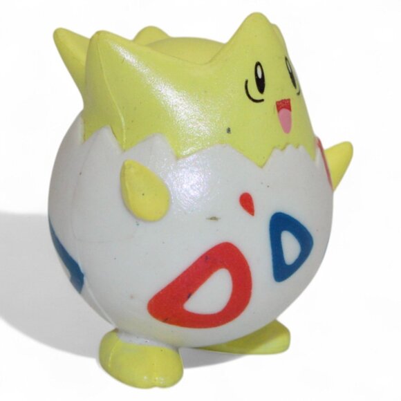 Togepi TOMY Pokemon Figure CGTSJ 1999 Collectible Toy 2" Yellow & White Vintage - Picture 6 of 6